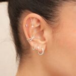 Gold Helix Hoop Earrings Online | Exquisite Gold Helix Hoops | Léa Jewels