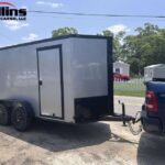 8.5 by 20 Titanium Blackout Race Trailer — Collins Custom Cargo