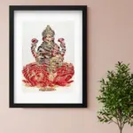 Handcrafted Kamakshi Amman Artwork from India | Silk Frames