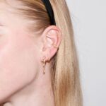 Gold Helix Hoop Earrings Online | Elegant Gold Helix Hoops by Léa Jewels